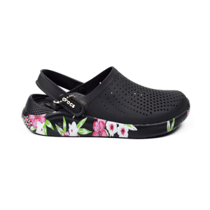 crocsLiteRide Clog GRAPHIC BLK/RED WOMEN