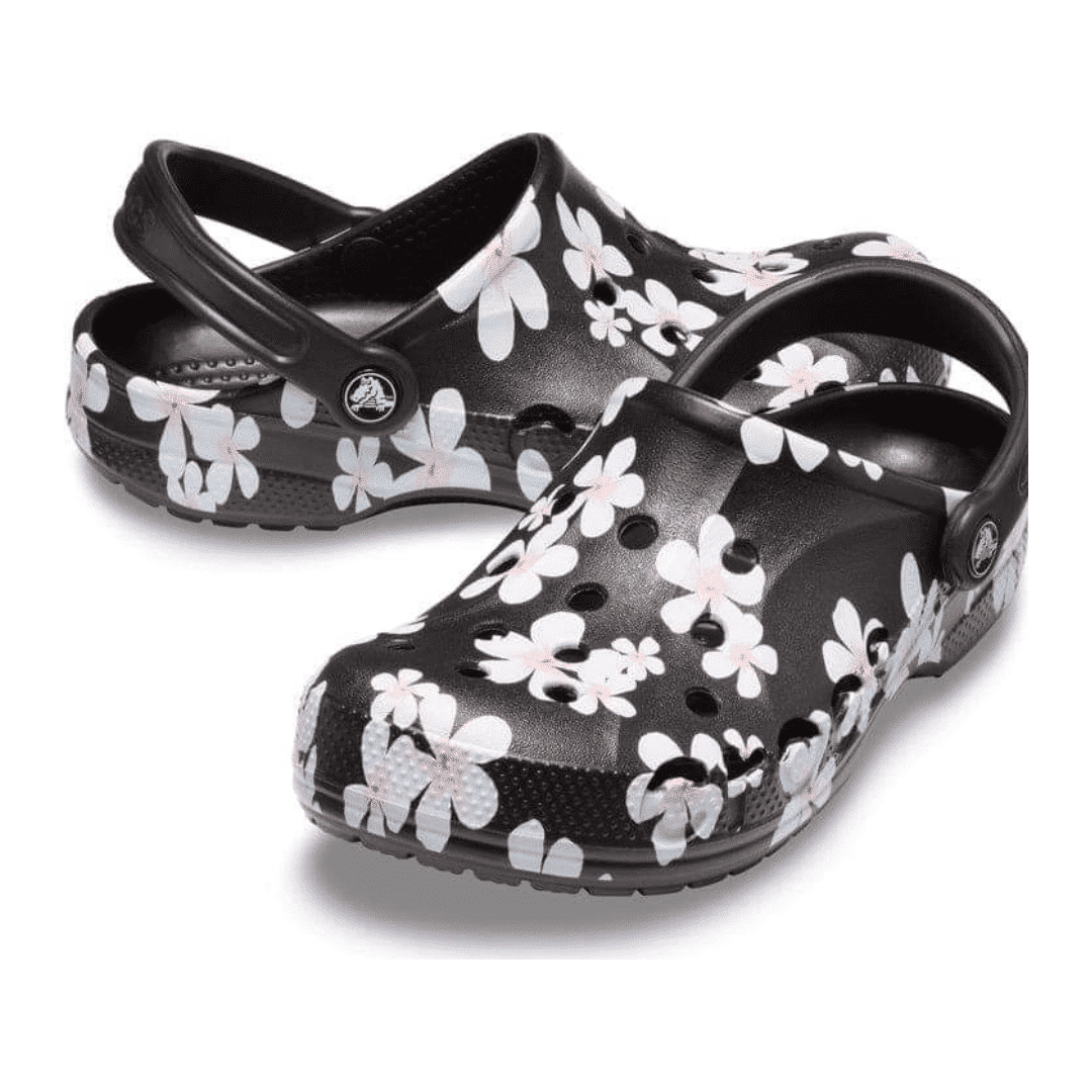 Crocs Baya blk graphic women Stock Outlet Egypt