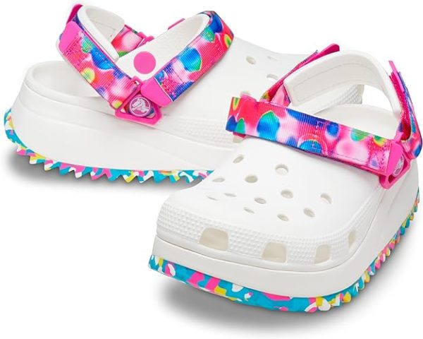 Classic Hiker Clog whie/pink