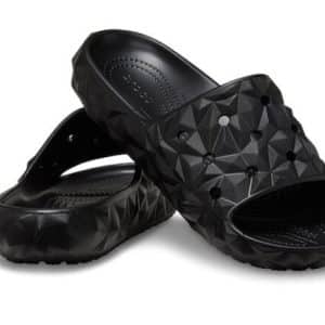 Crocs classic geometric Black slide