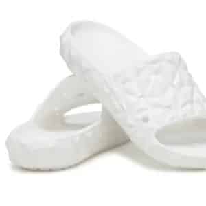 Crocs classic geometric WHITE slide