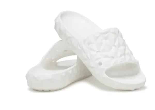 Crocs classic geometric WHITE slide