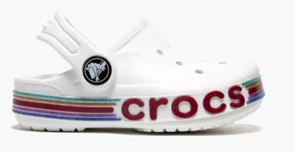 Crocs Bayaband Rainbow Glitter white kids