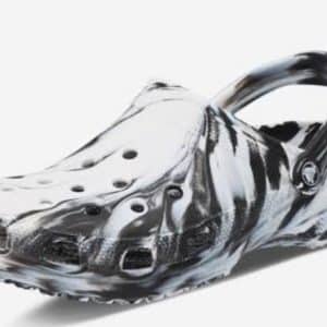 crocs classic Marble blk/white clog