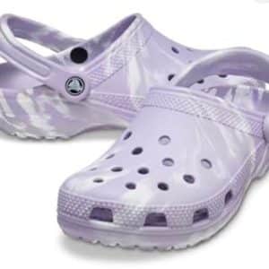 crocs classic Marble Lavender clog