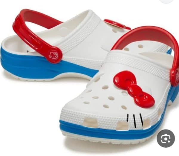 CROCS hello kitty white kids