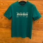 miu miu  تيشرت بلاك هورس بوليفار قطن جنزارى