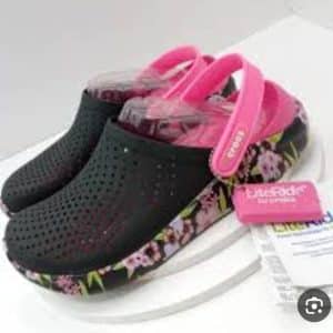 crocs literide blk/pink clog