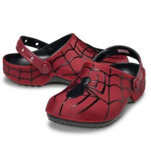 crocs spider man clog